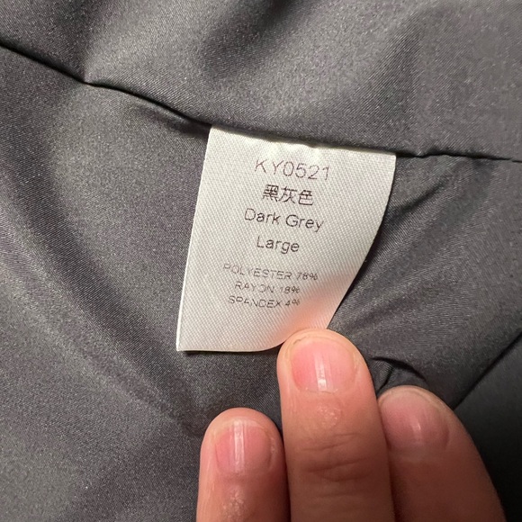 Cicy Bell Womens Casual Blazers Open Front Long Seeve, dark grey, large - Picture 3 of 5